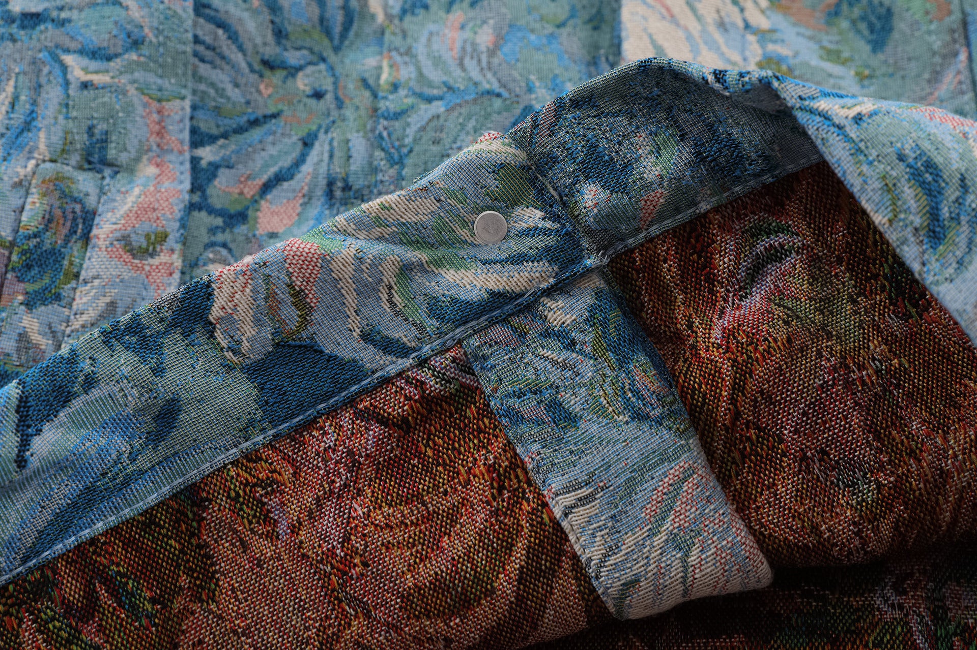 Vintage Floral Denim Loose Jackets