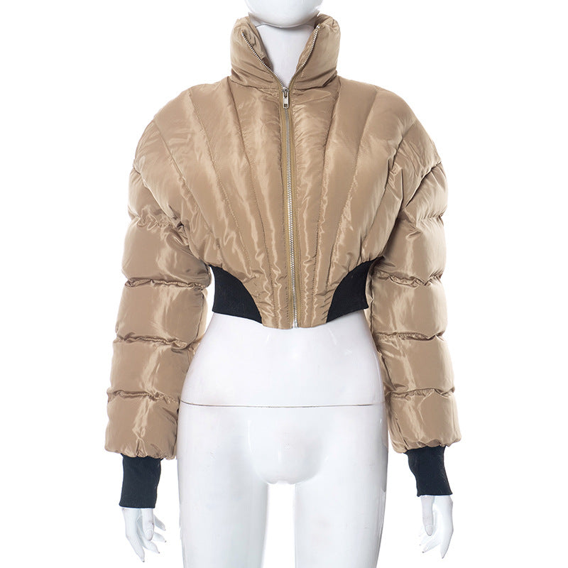 Autumn Winter Women Clothing Short down Coat Cotton Padded Clothes