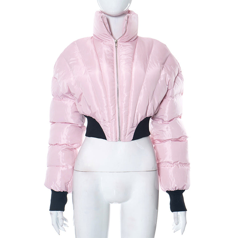 Autumn Winter Women Clothing Short down Coat Cotton Padded Clothes