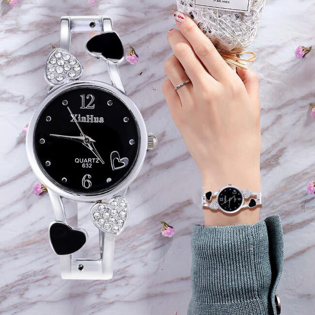 Women's diamond Love Steel watches