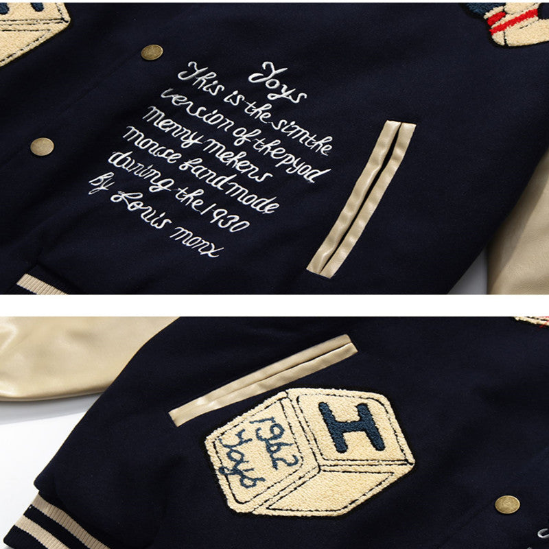 Winter Woolen Heavy InduBasketball Varsity Jacket