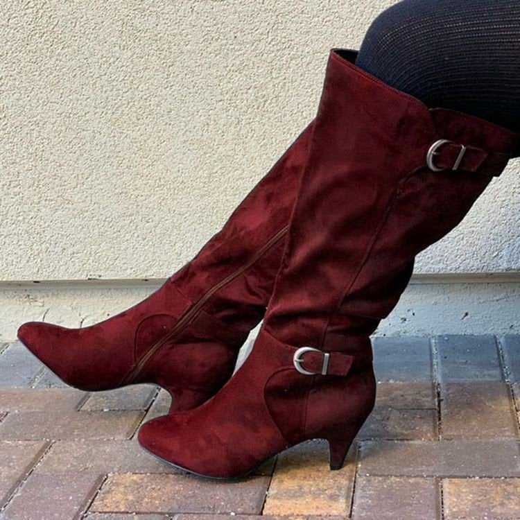 Western Wide Calf Long Winter Boots For Women