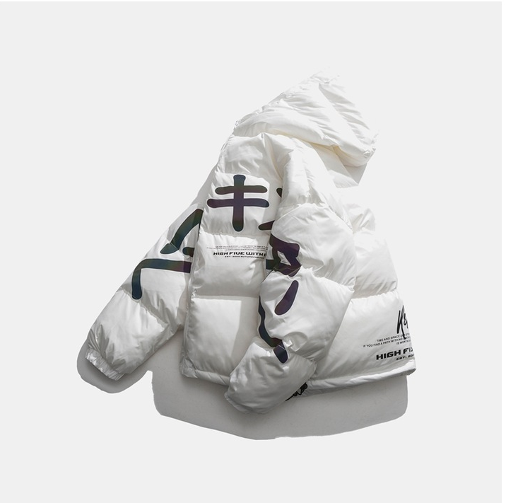Hooded Cotton Coat Men Thick Loose Jacket