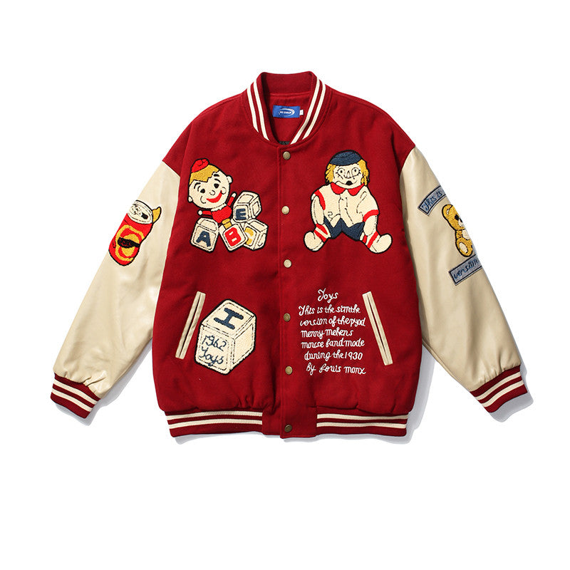 Winter Woolen Heavy InduBasketball Varsity Jacket