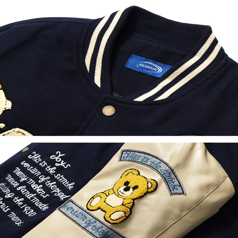 Winter Woolen Heavy InduBasketball Varsity Jacket