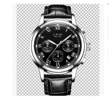 Mens Leather Casual Leather Wristwatch