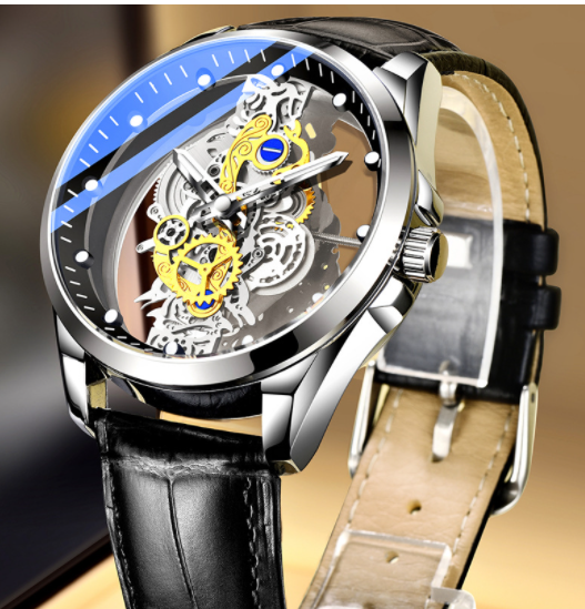 Luxury Gold Automatic Quartz Vintage Men's Watch