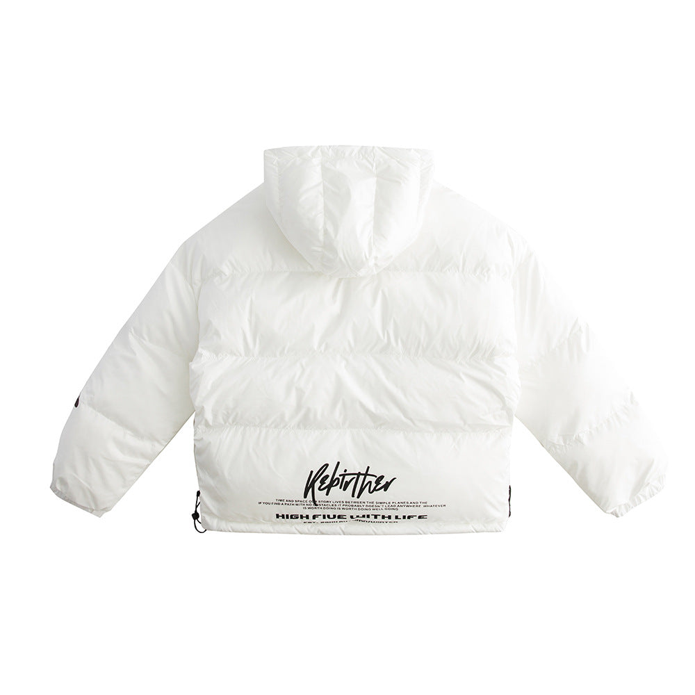 Hooded Cotton Coat Men Thick Loose Jacket