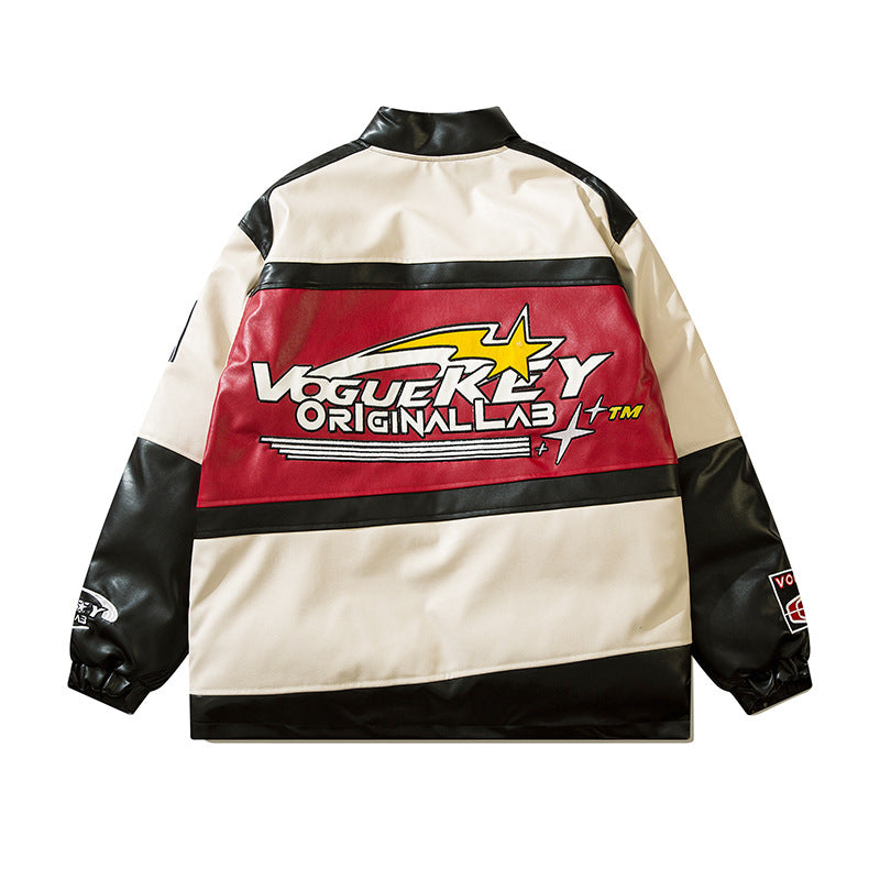 Embroidered Men And Women Thick Cotton-padded Jacket