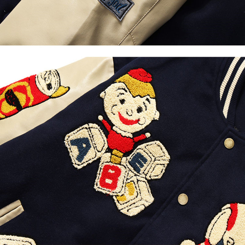 Winter Woolen Heavy InduBasketball Varsity Jacket