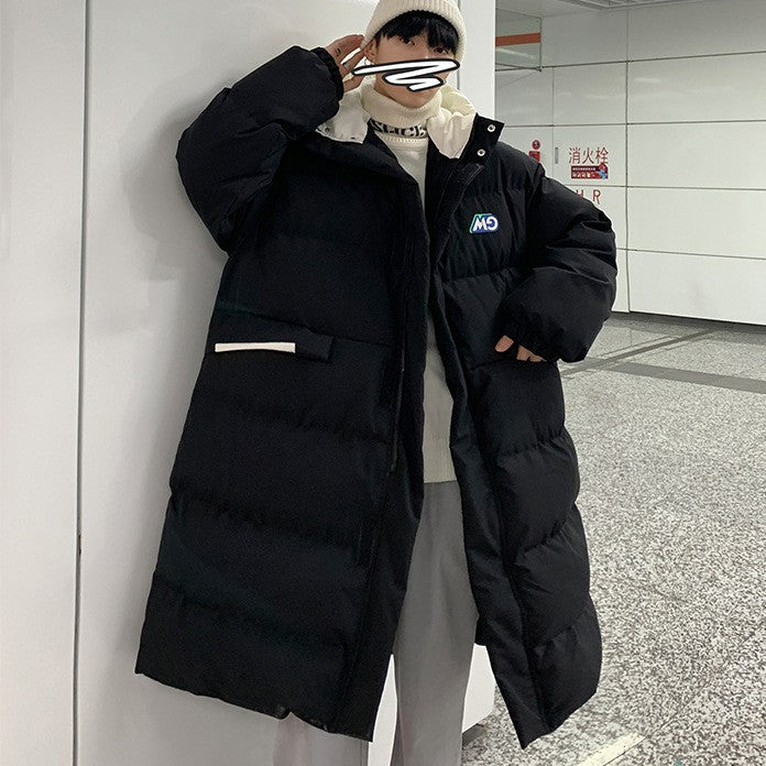 Loose Long Over-the-knee Cotton-padded Coat