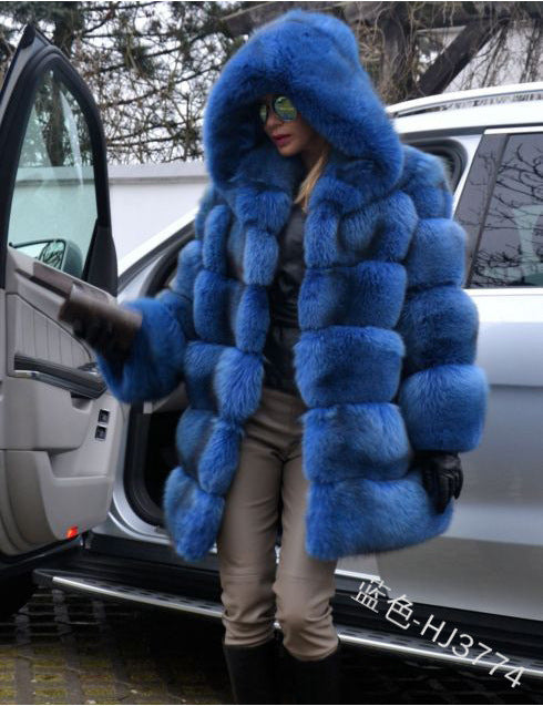 Women Luxury Winter Warm Fluffy Faux Fur Coat Jacket