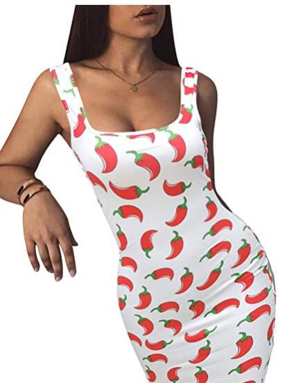 Womens Sexy Bodycon Tank Sleeveless Dress