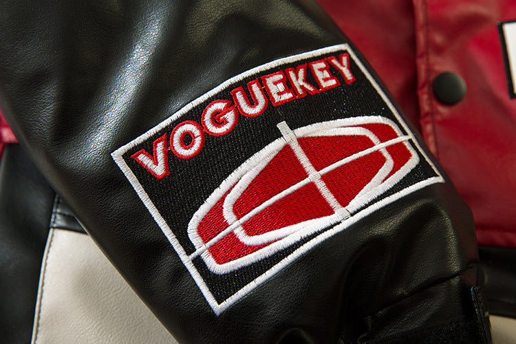 Embroidered Men And Women Thick Cotton-padded Jacket