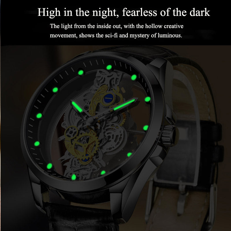 Luxury Gold Automatic Quartz Vintage Men's Watch