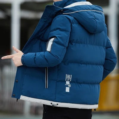 Men Padded Down Hooded Jacket