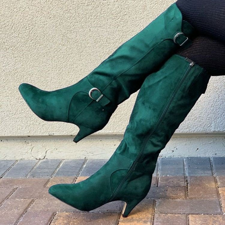 Western Wide Calf Long Winter Boots For Women