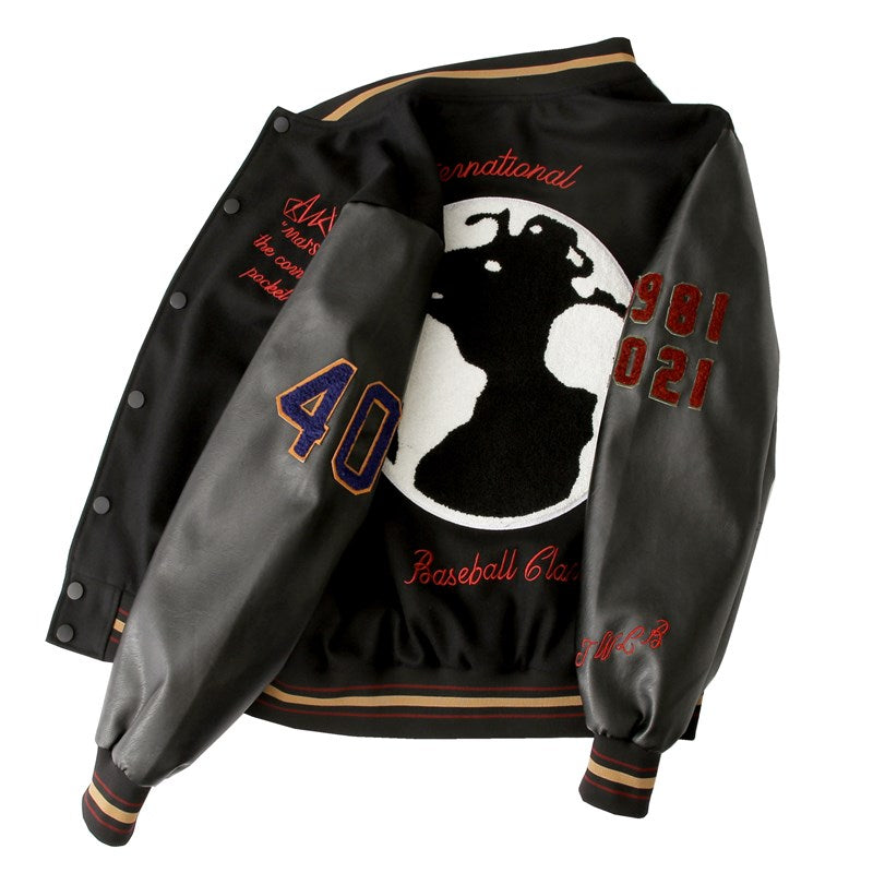 Baseball Casual Woollen Coat Varsity Jacket