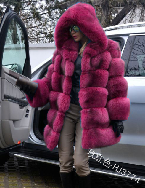 Women Luxury Winter Warm Fluffy Faux Fur Coat Jacket