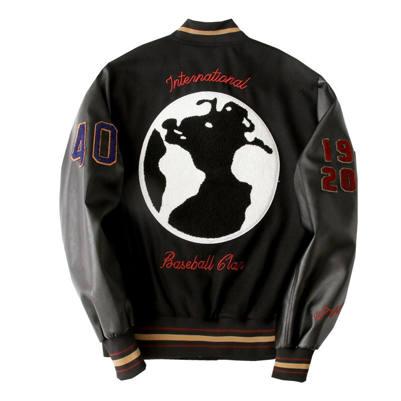 Baseball Casual Woollen Coat Varsity Jacket