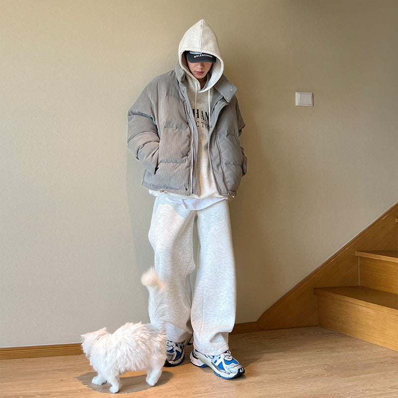 Men's Short Windproof Cotton-padded Coat