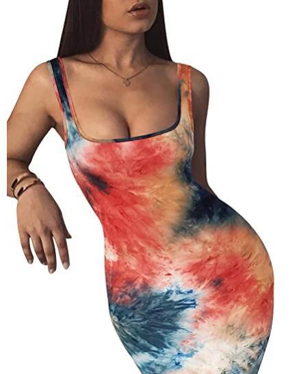 Womens Sexy Bodycon Tank Sleeveless Dress