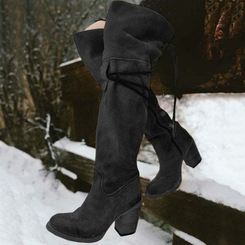 Autumn And Winter Over The Knee Warm Boots