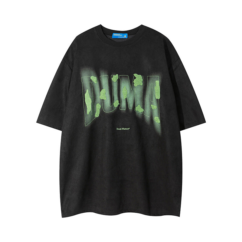 DM830 Black White S-XL 94% Polyester 6% Spandex | 2023 Spring/summer New Tide Brand T-shirt