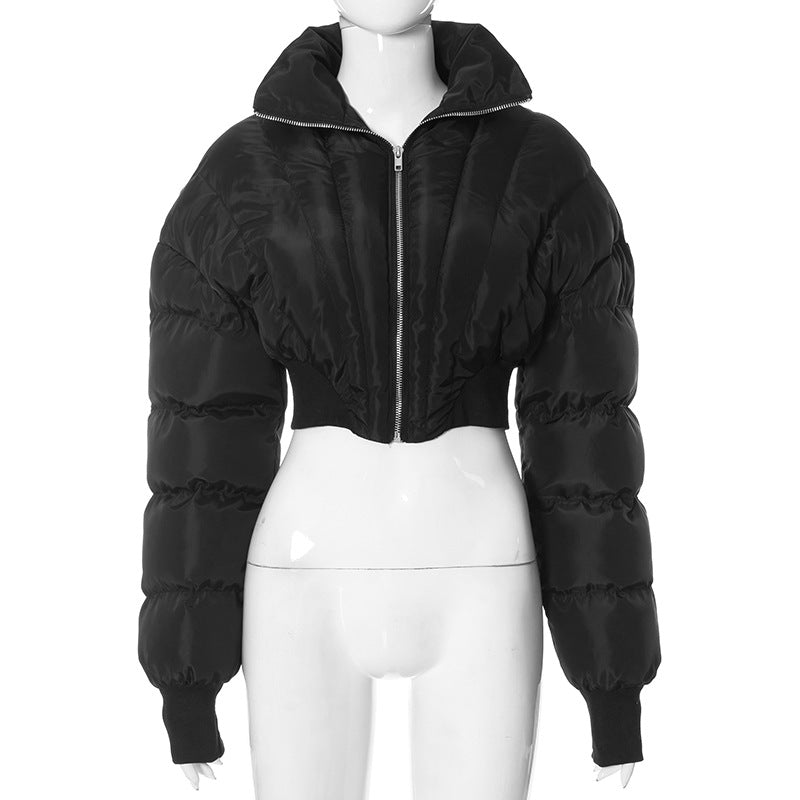 Autumn Winter Women Clothing Short down Coat Cotton Padded Clothes