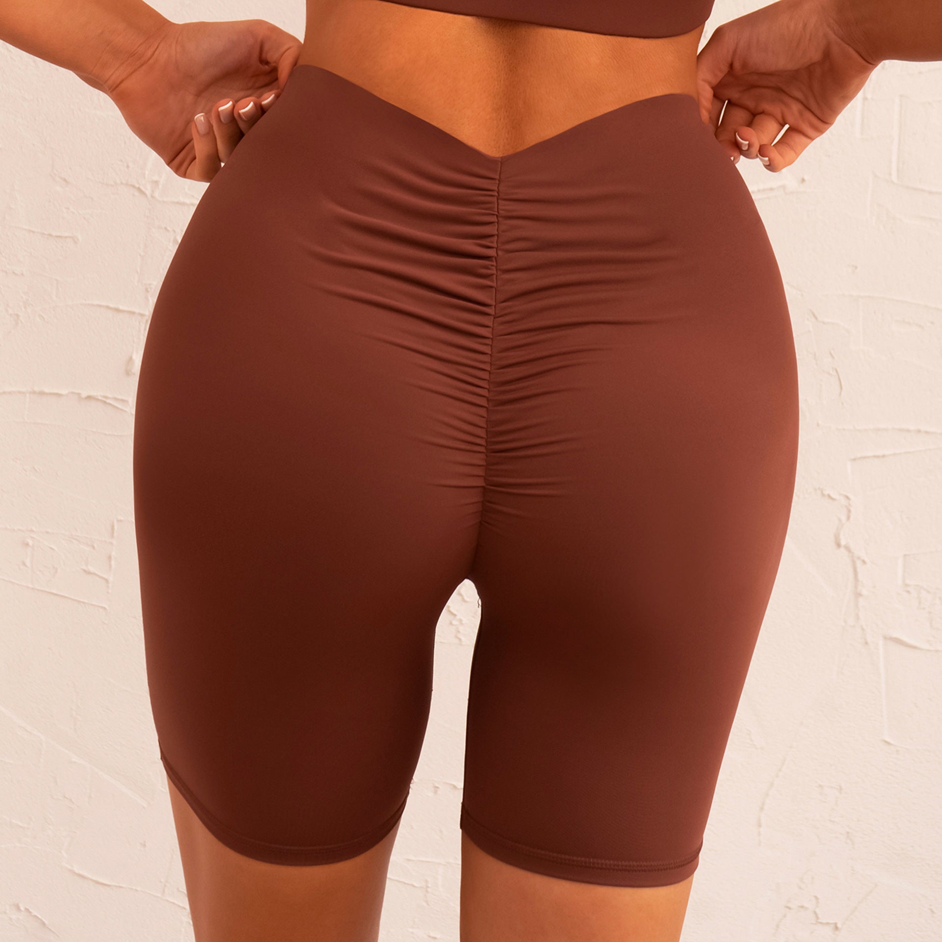High Strength Sports Underwear Pleated Fitness Pants Sports Suit Women Three Piece Suit