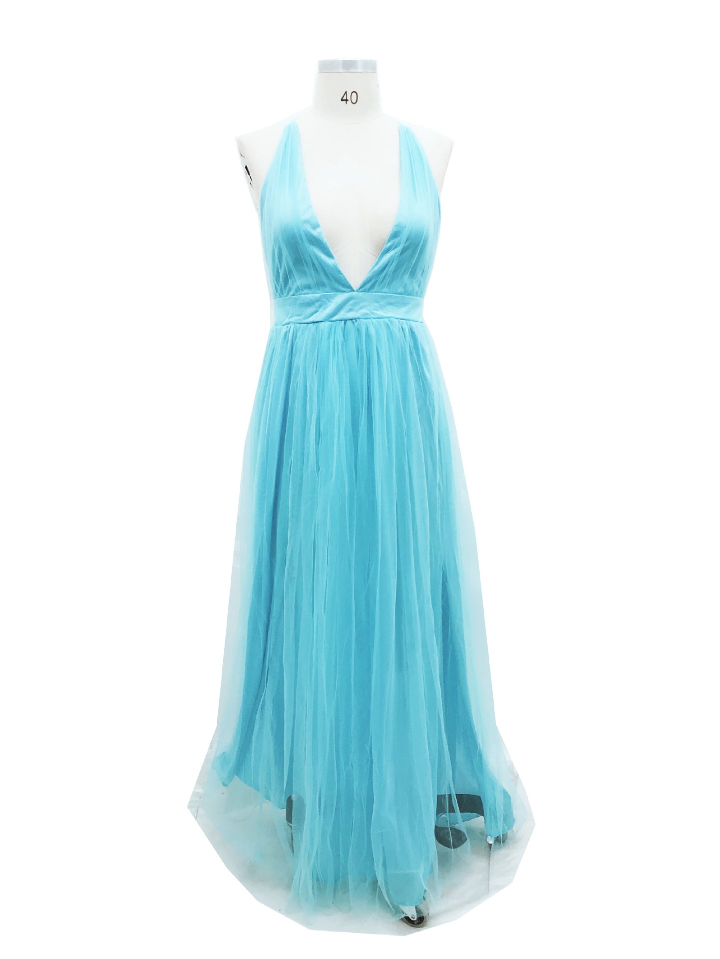 Explosion Style Mesh Sling Long Dress