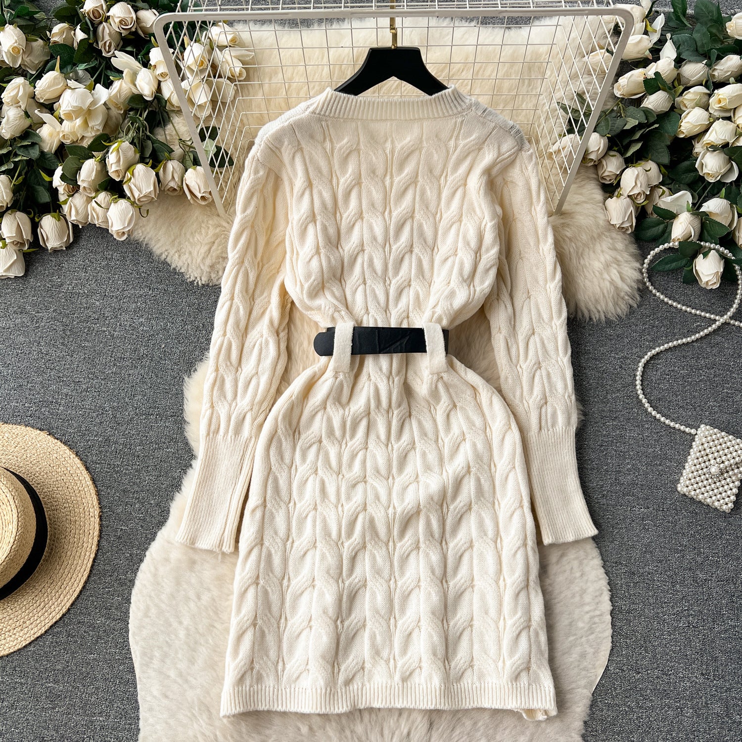 Knitted Dress for Autumn And Winter