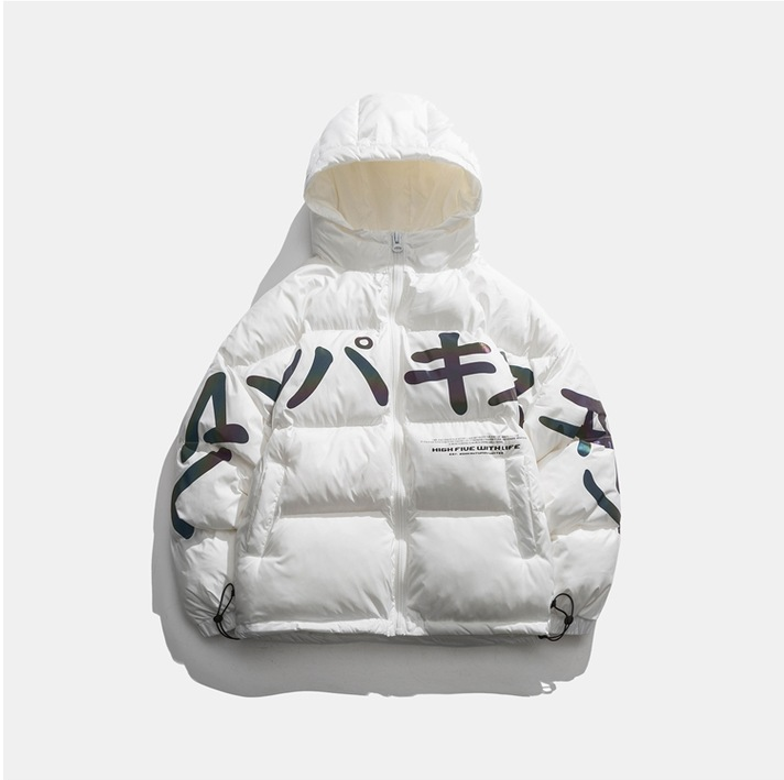 Hooded Cotton Coat Men Thick Loose Jacket