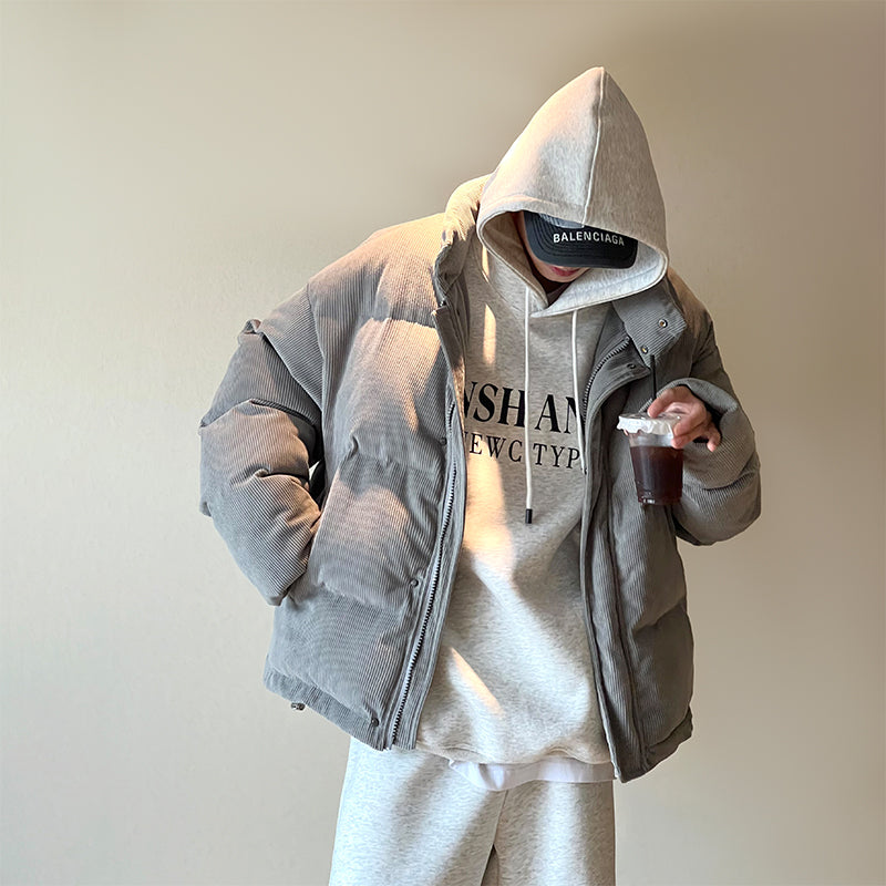 Men's Short Windproof Cotton-padded Coat