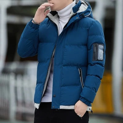 Men Padded Down Hooded Jacket
