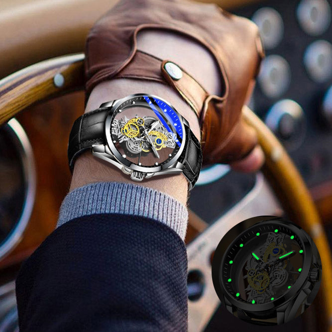 Luxury Gold Automatic Quartz Vintage Men's Watch