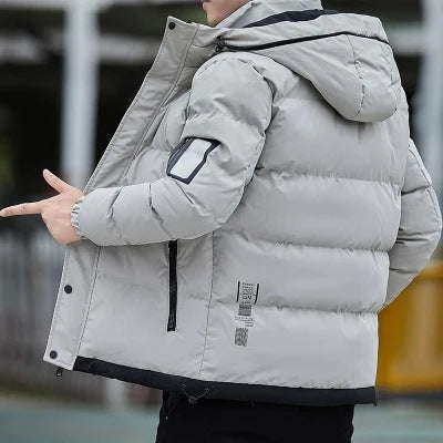 Men Padded Down Hooded Jacket