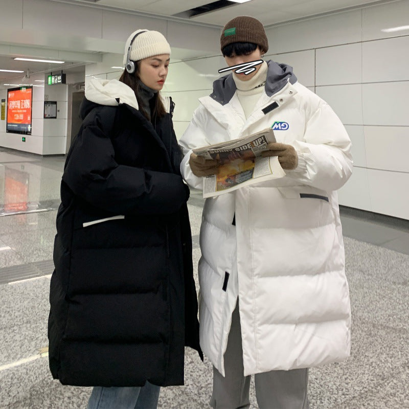Loose Long Over-the-knee Cotton-padded Coat