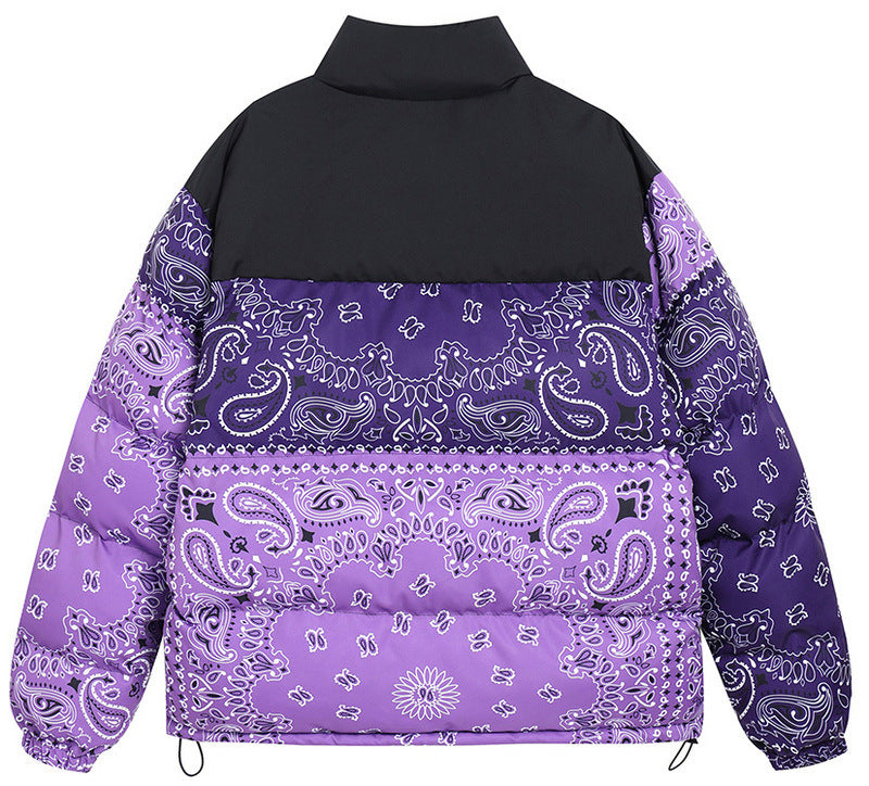 Cashew Flower Cotton-padded Winter Jacket