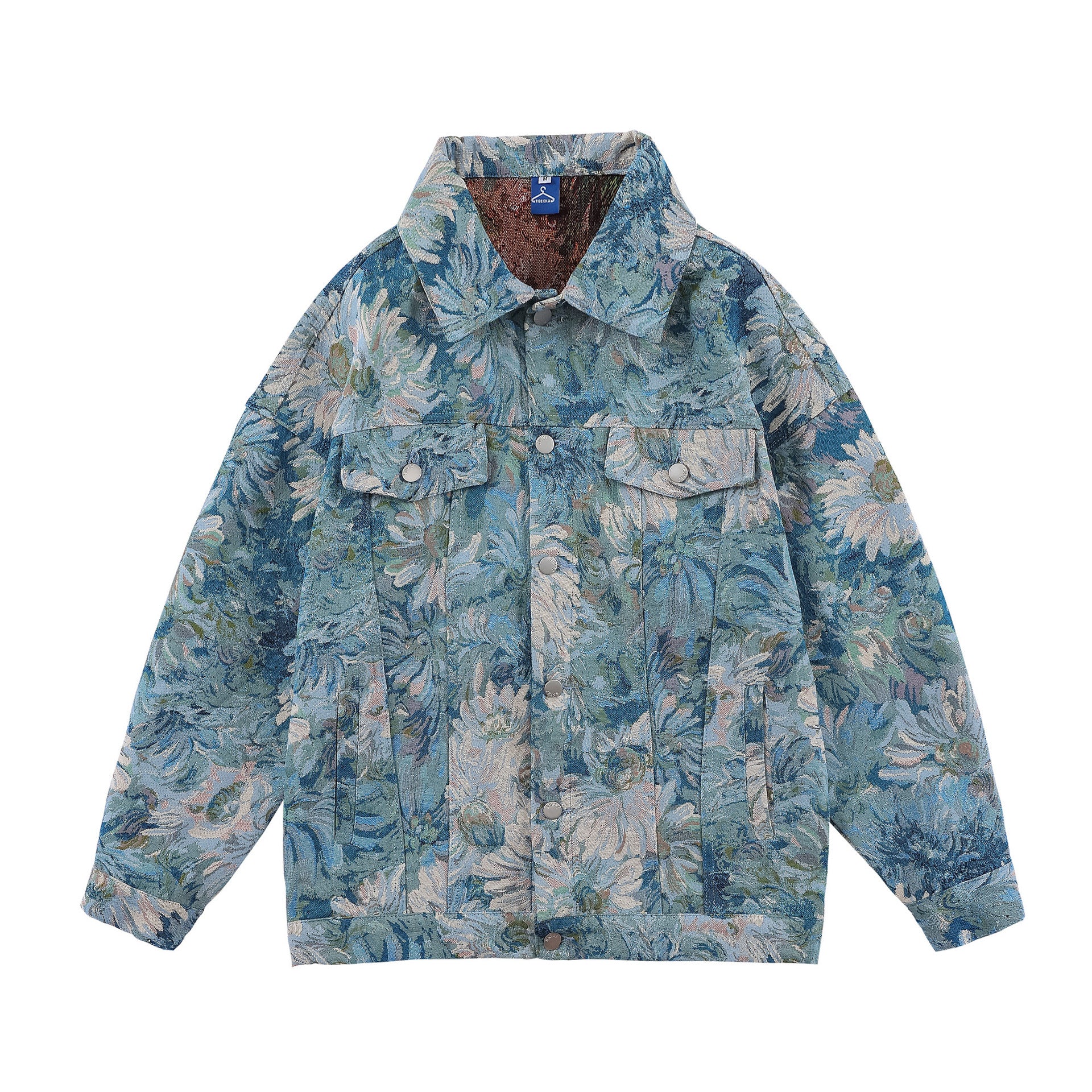 Vintage Floral Denim Loose Jackets