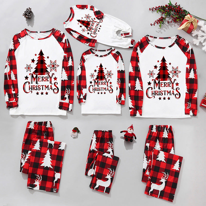 Fashion Family Christmas Print Pyjamas Set