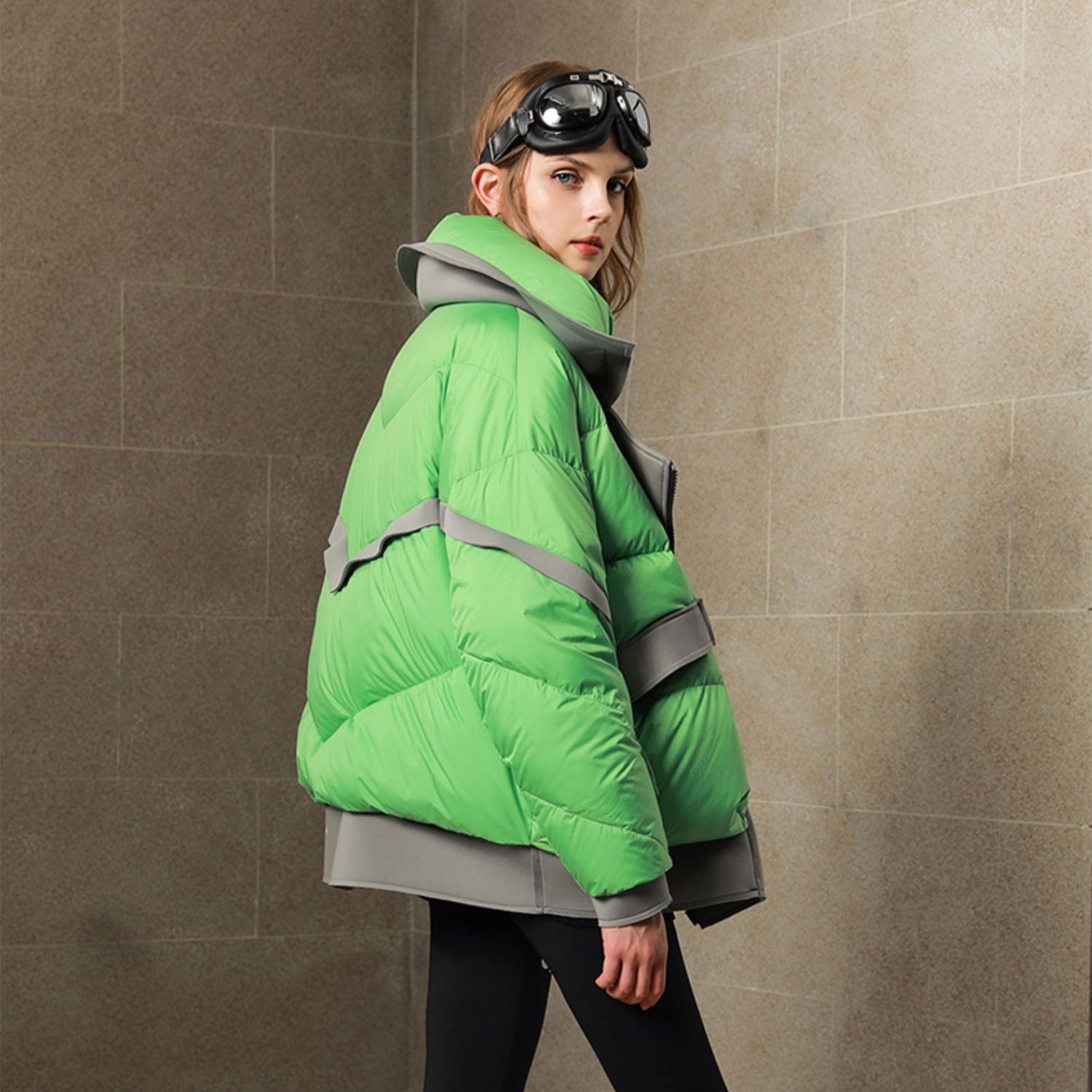 Women's Loose White Duck Down Fashion Jacket