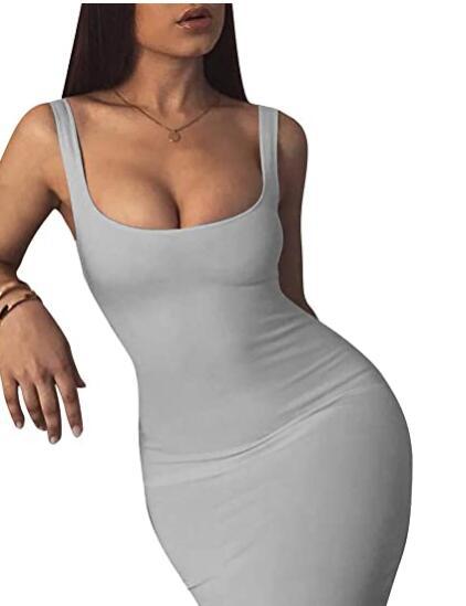Womens Sexy Bodycon Tank Sleeveless Dress