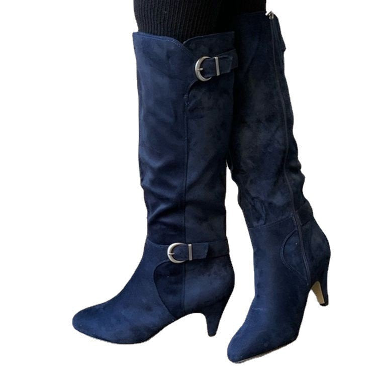 Western Wide Calf Long Winter Boots For Women