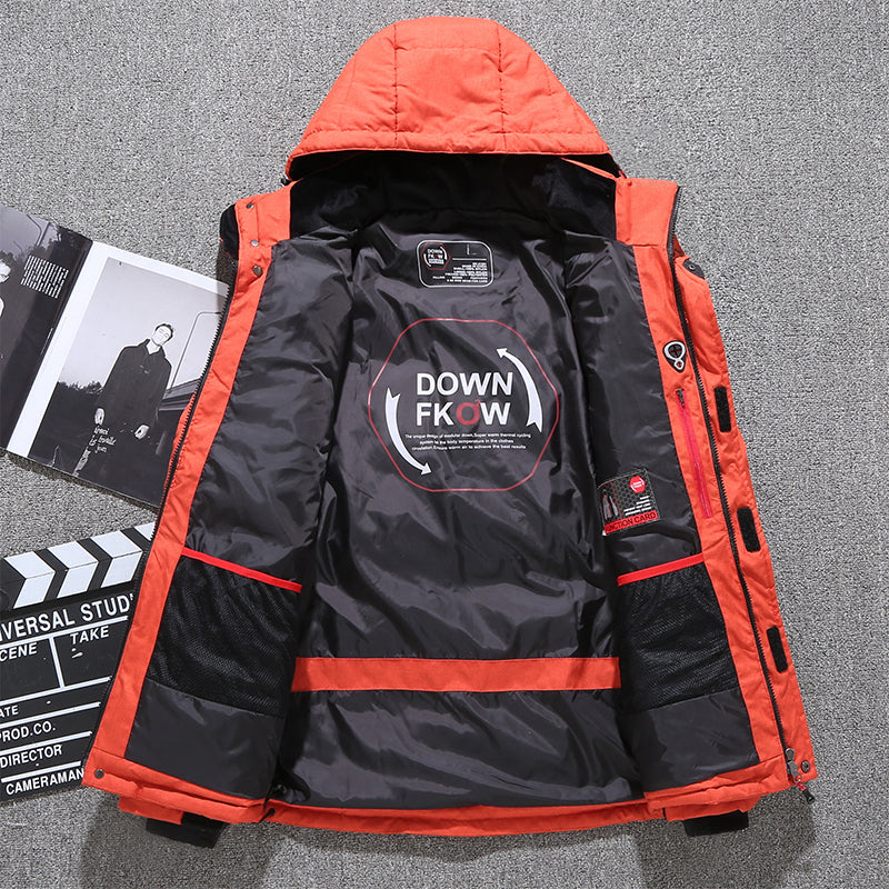 Thick Detachable Hooded Winter Jacket