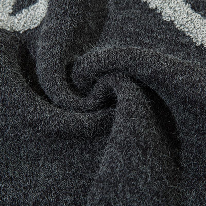 Embroidered Star Sweater Loose Long Sleeves Fashion O Neck Trendy Pullovers Simple Design Warm Autumn Knitted Casual