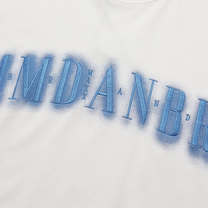 Graffiti Letter Printing Summer T Shirt Minimalist Cotton High Quality Fashion Simple Design Loose Oversize Casual Tops