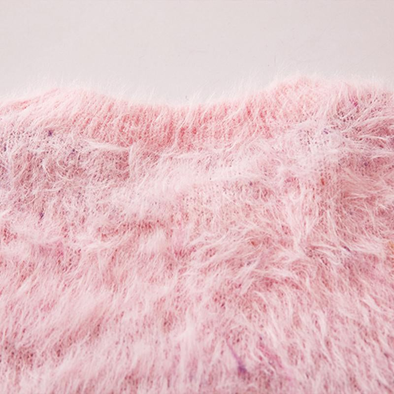 Big Colorful Letter Print Sweater Autumn Fashion Loose All-Match Pullover Winter Long Sleeve Tops