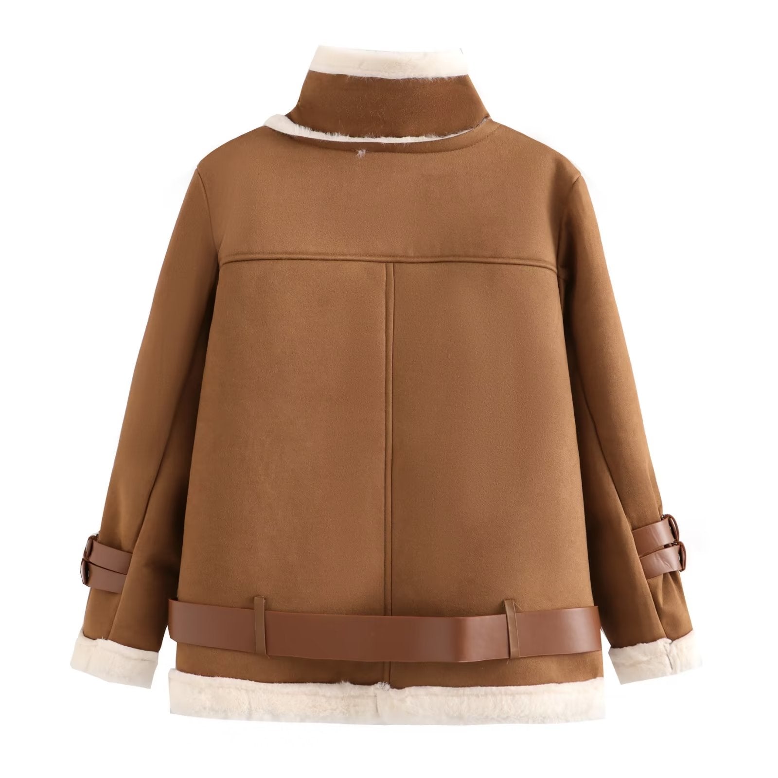 Winter Faux Shearling Jacket Jacket Zipped Cotton Padded Jacket Women