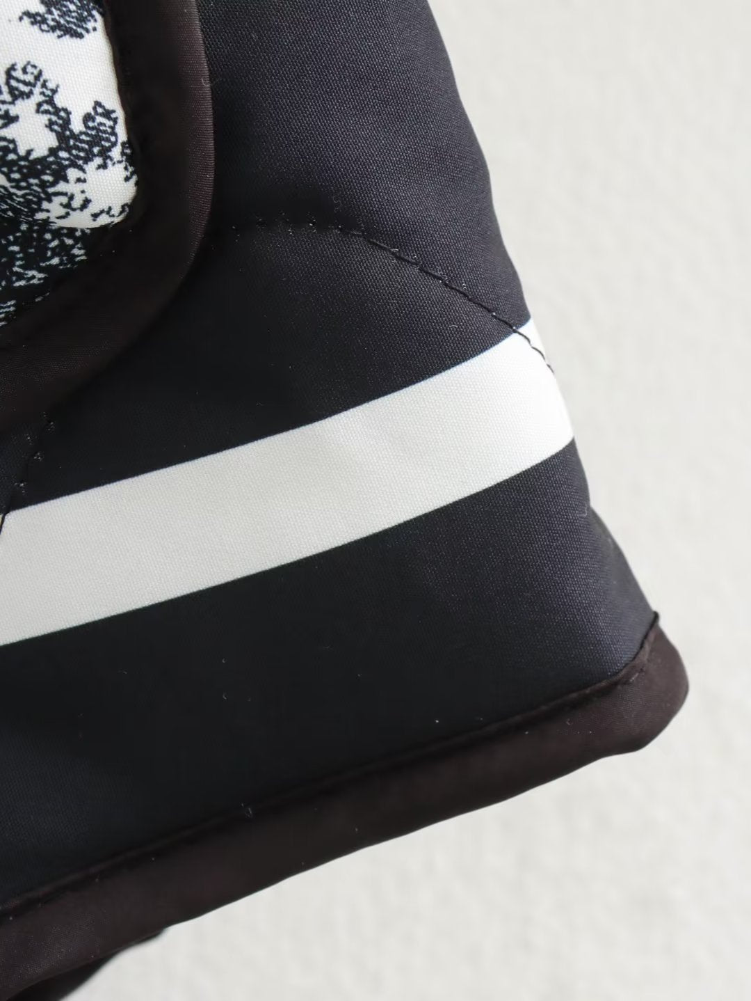 Autumn Winter Printing Quilted Cotton Padded Jacket Pocket on Both Sides Baggy Coat